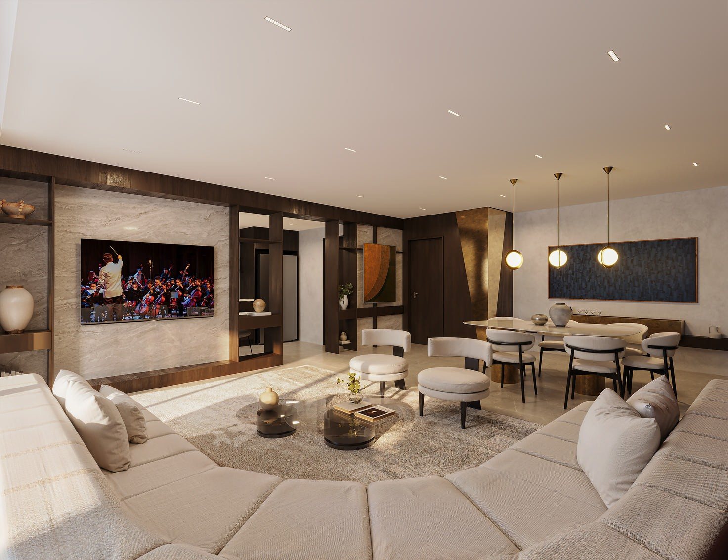 4 Quartos · Sala ampliada · Preference Living · We Barra by Living