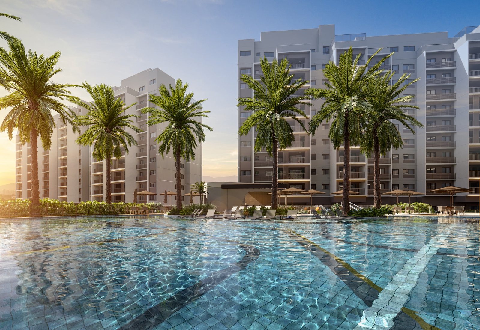 Piscina com raia de 25 m